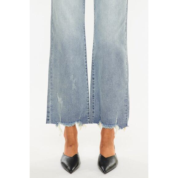 Kan Can High Rise Slim Wide Leg Jeans - KC2565L - Size 15/31 - Picture 7 of 9